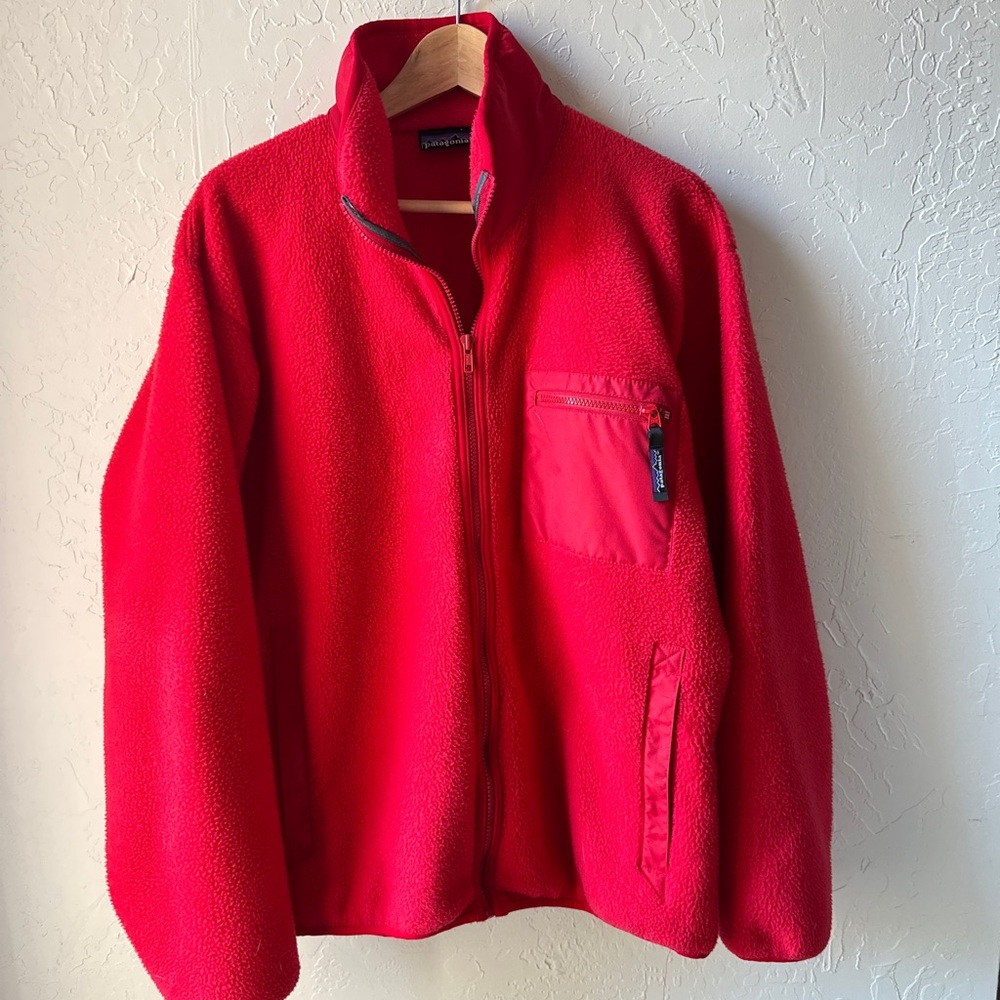 Patagonia Red Fleece Jacket L
